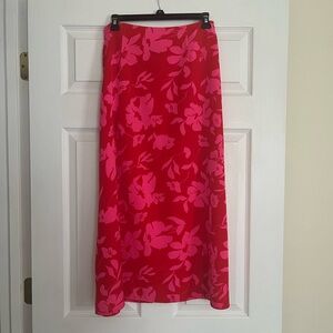 SHEIN Floral Midi Skirt size Medium